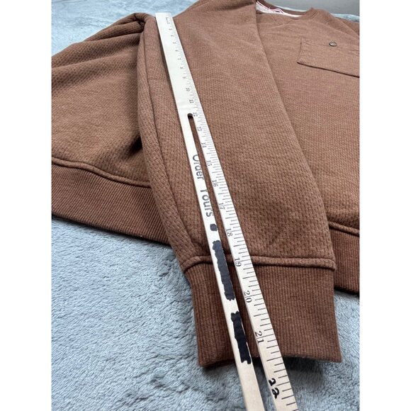 Coleman Mens XL Brown Sherpa-Lined Sweater With Pocket Workwear Warm Outdoors - Picture 6 of 12